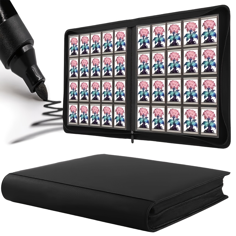 TEMU 1280-card Capacity Card Holder | 20 Pocket Trading Card Zip Binder Durable, Ideal For Tcg, Game Cards, Sports Cards | Stylish Colors And