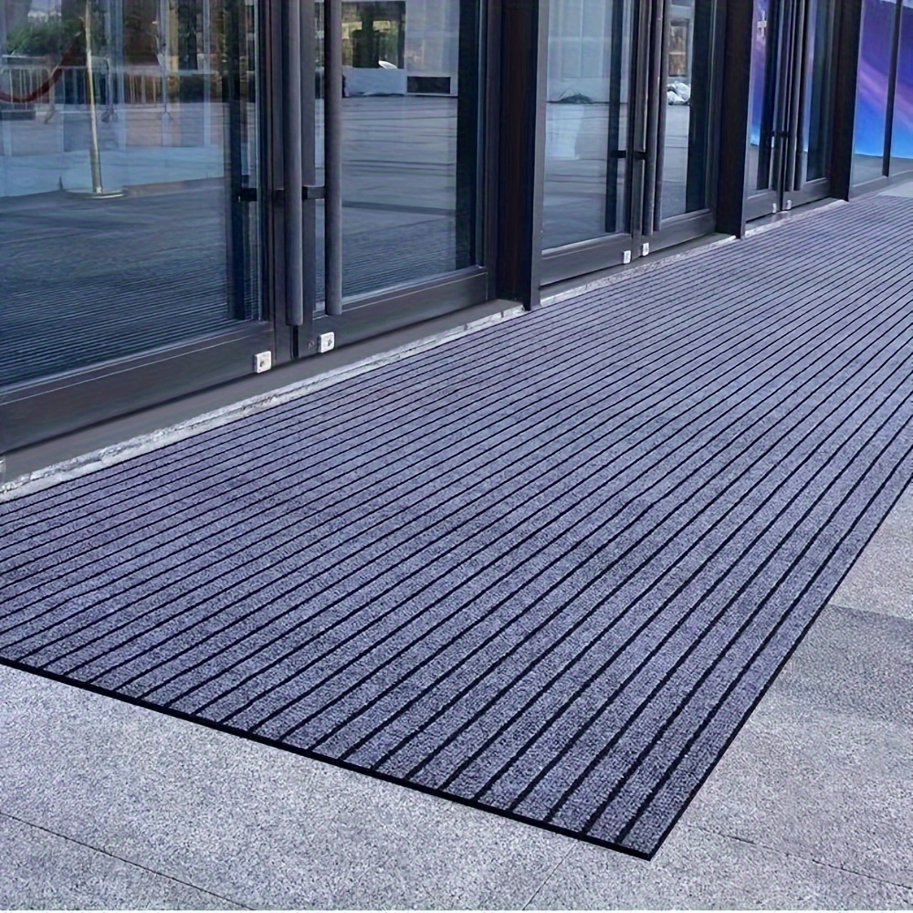 heavy duty non slip rubber runner mat indoor/outdoor anti details 1