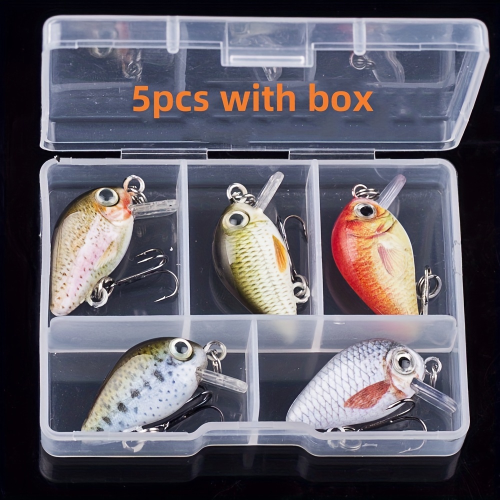 Fishing Lure Bait Set With Hard Storage Box, Freshwater Fishing