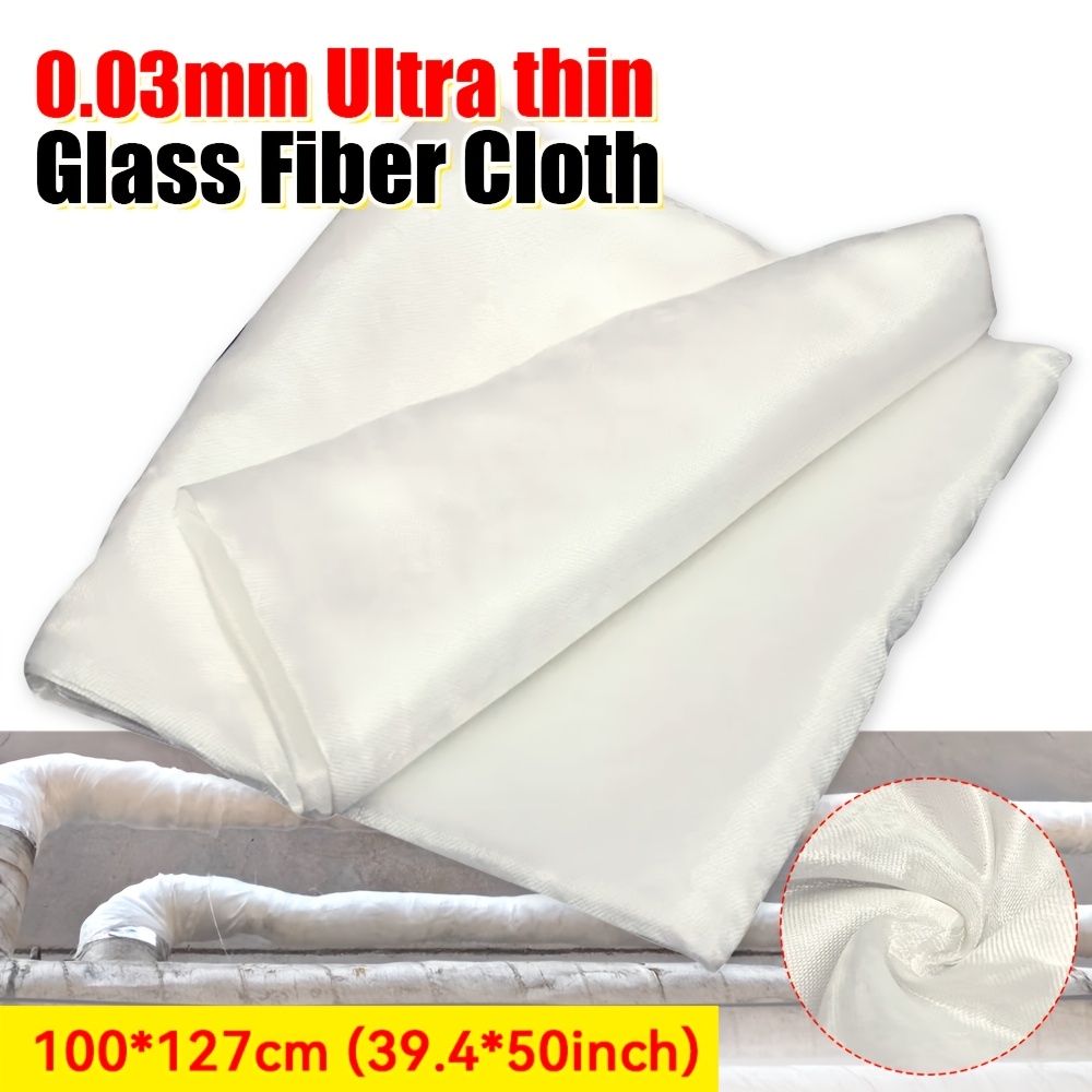 

Ultra-thin High-density Fiberglass Fabric, 50x39 Inches - Flame Retardant, Resistant For Aircraft Modeling & Industrial Use