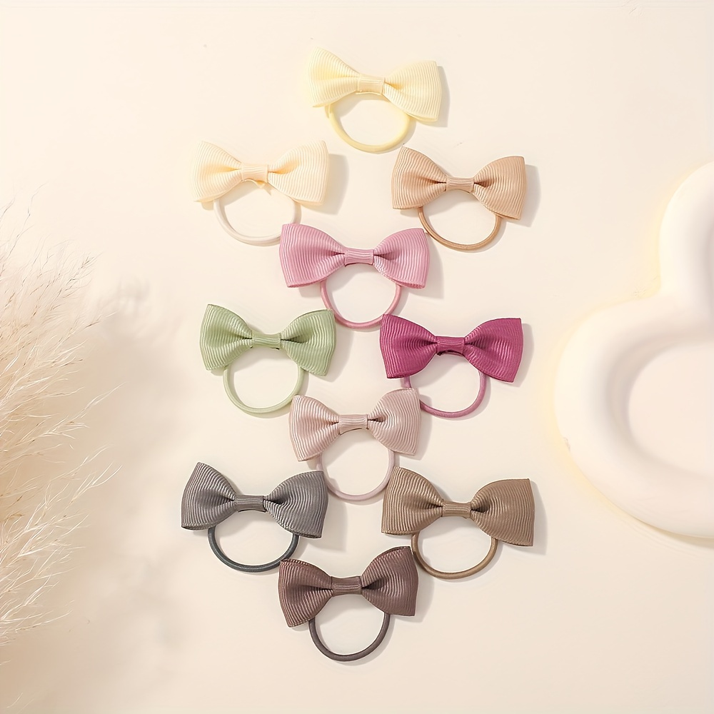 cute knot hair ties kids 20 pack assorted solid - Temu Saudi  display picture 3