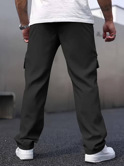 new mens work pants from obm trendy loose sports trousers for spring and autumn featuring multiple pockets for outdoor casual wear