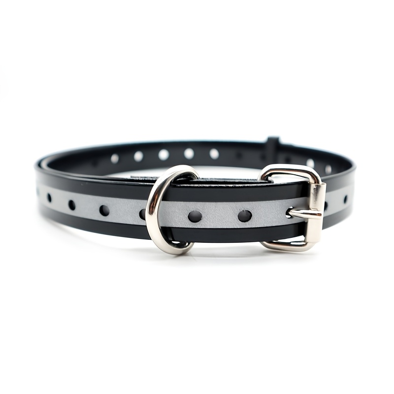 Adjustable Reflective TPU Dog Collar with Zinc Alloy Buckle