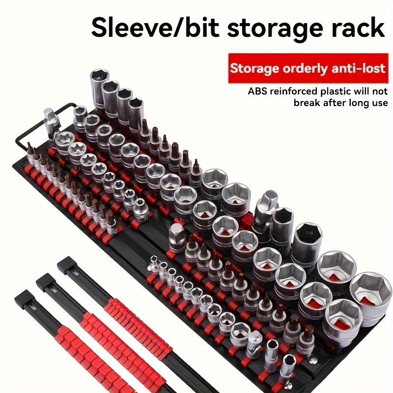 

1/2, 3/8, 1/4 Barrel Storage Box Storage Socket Storage Rack Storage Insert Row Socket Fixer Bracket