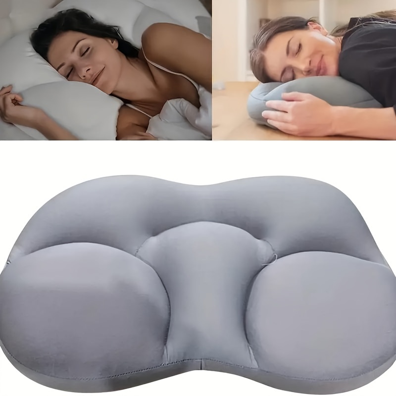 

1pc All-round Sleeping Pillow, Soft Foam Bed Pillow Nursing Pillow 3d Ergonomic Sleeping Egg Shaped Pillow For Pregnant Mommy