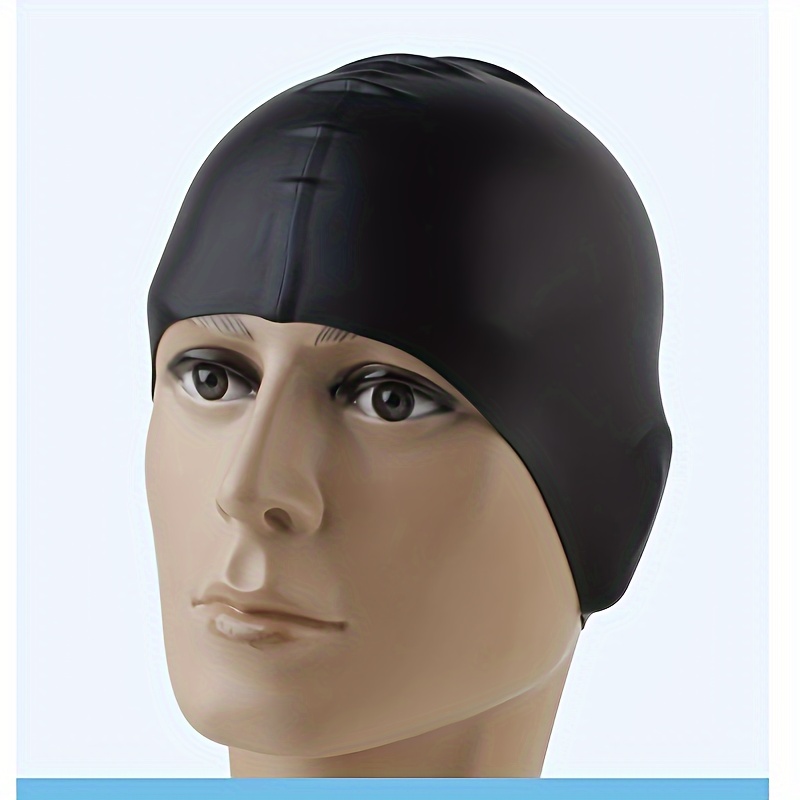 COPOZZ-gorro de natación de silicona para pelo largo para mujer, gorro de  piscina impermeable, protección para los oídos, gorro de baño profesional