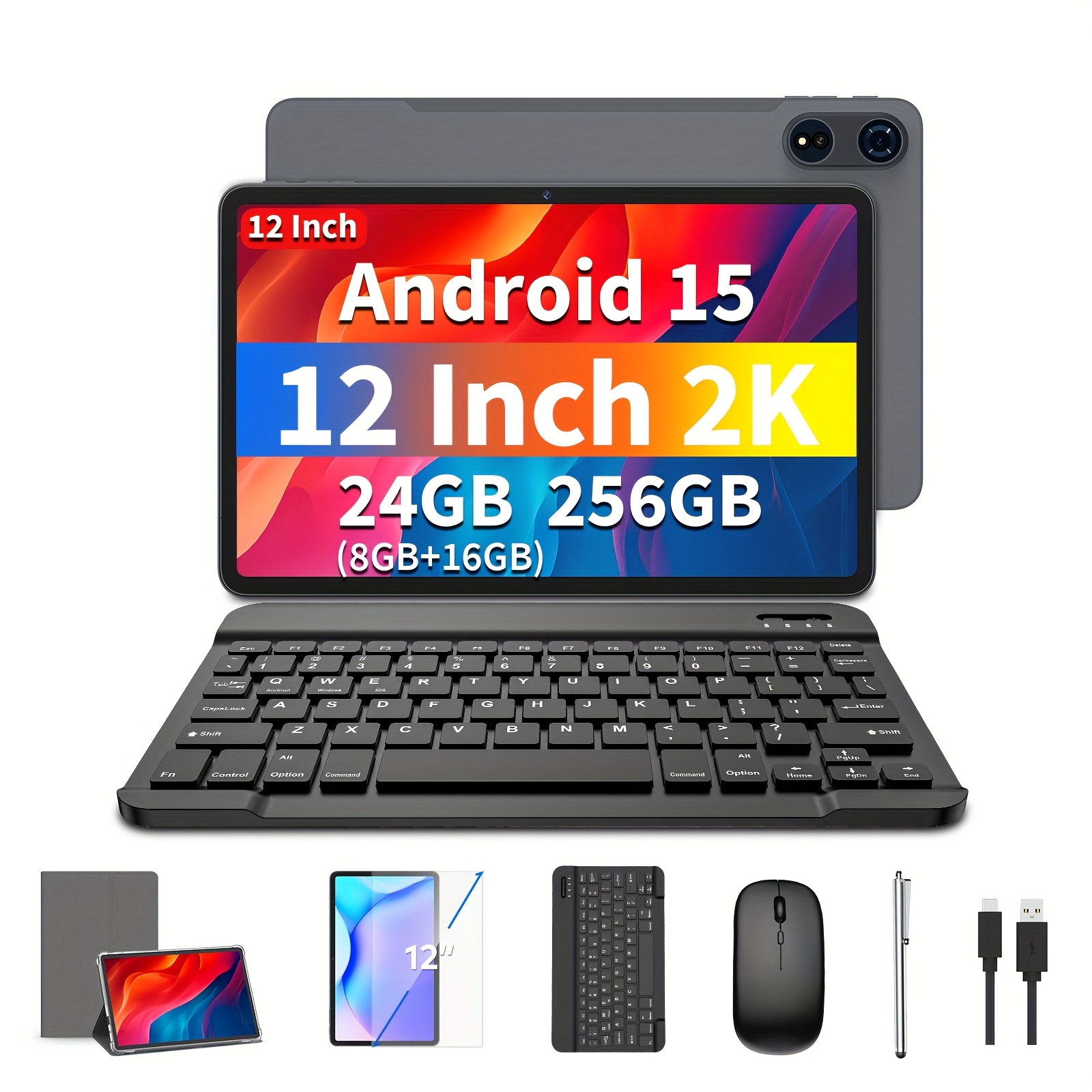 12インチ 15 タブレット（キーボード付き） 24gb (8gb+16gb) + 25