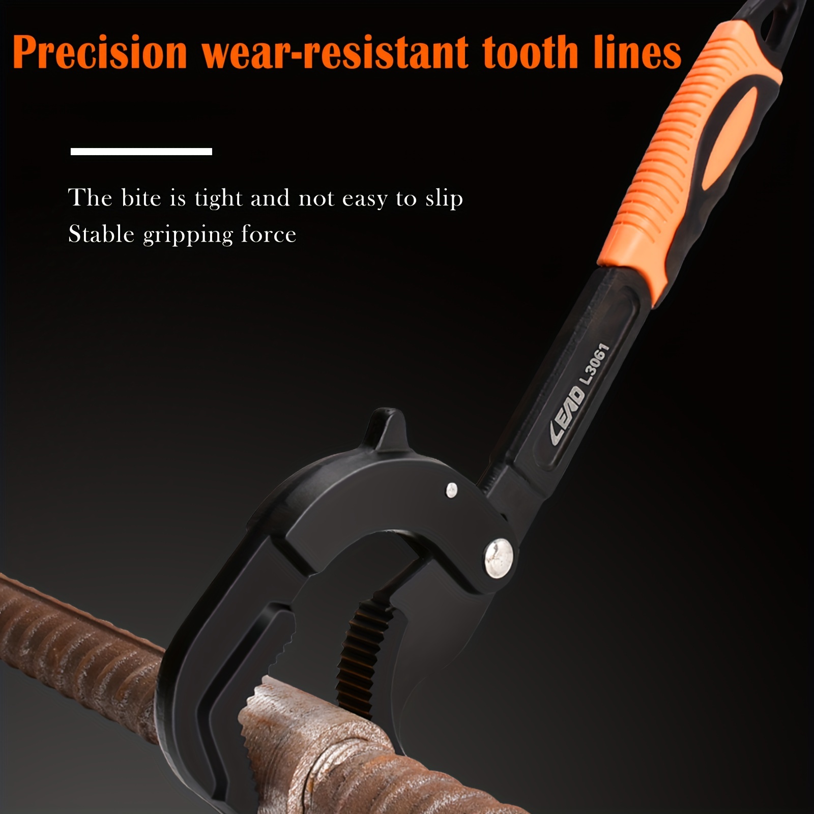 10 inch 14 inch multi functional universal wrench set durable metal construction anti shock resistant break resistant with adjustable jaw for plumbing and pipe repair details 3