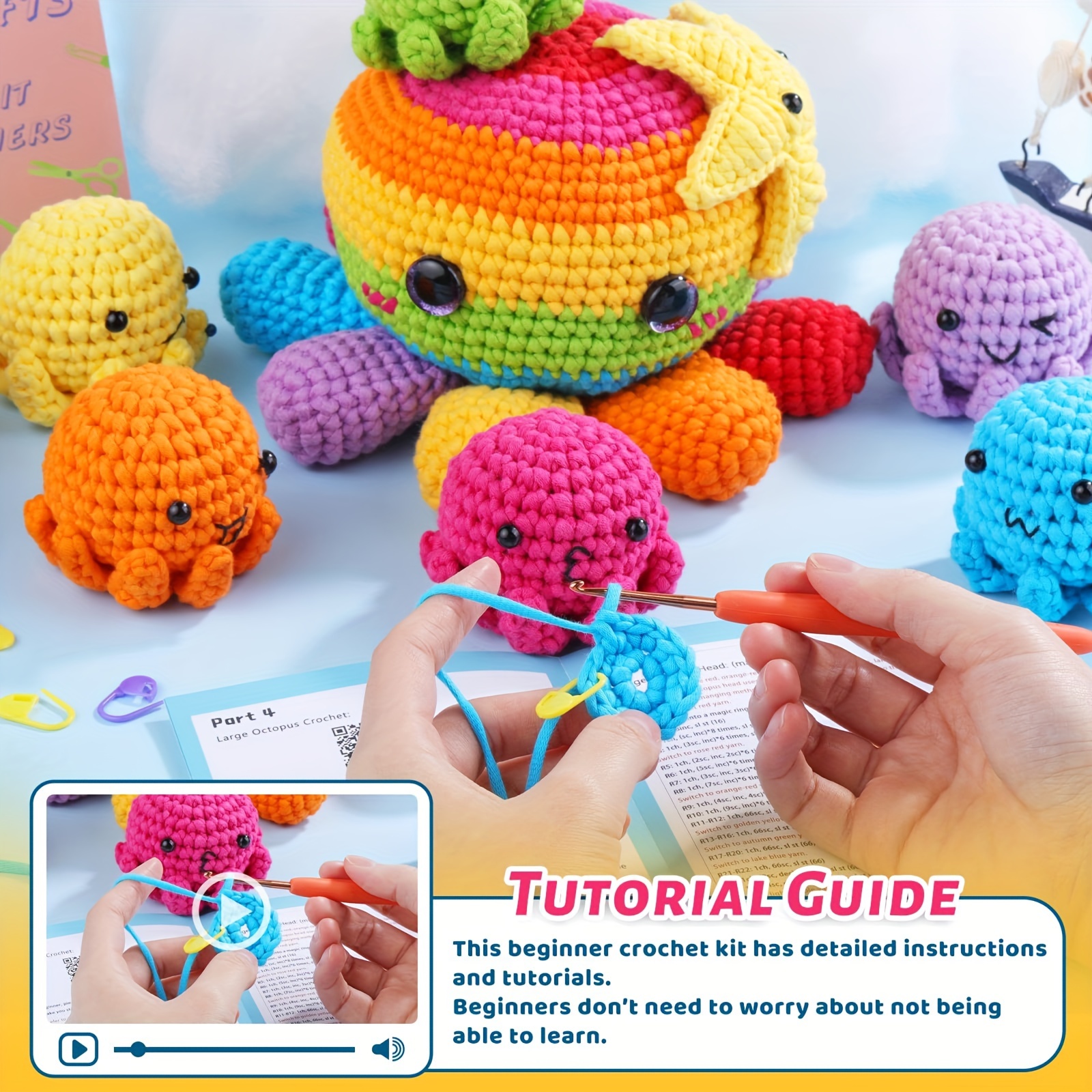 Crochet Kit Beginners Crochet Animal Kit Crochet Kit Temu