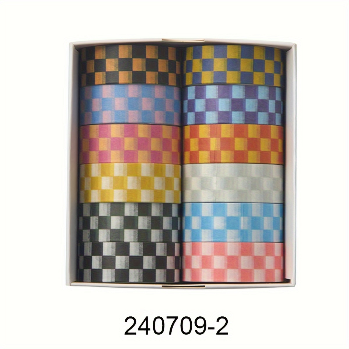 TEMU 12 Rolls/box Beautifully Colored Washi Tape, Various Styles Available, Scrapbook Tape, Junk Journal Supplies, Craft Tape, Planner Additions Tape