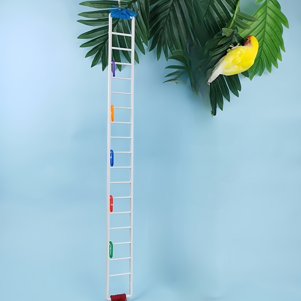 Parrot Climbing Ladder & Swing With Swingable Steps, Perchable Climbing Ladder Suitable For Budgies, Cockatiels, , - Bird Cage Accessory For Climbing, Swinging & Mental Stimulation