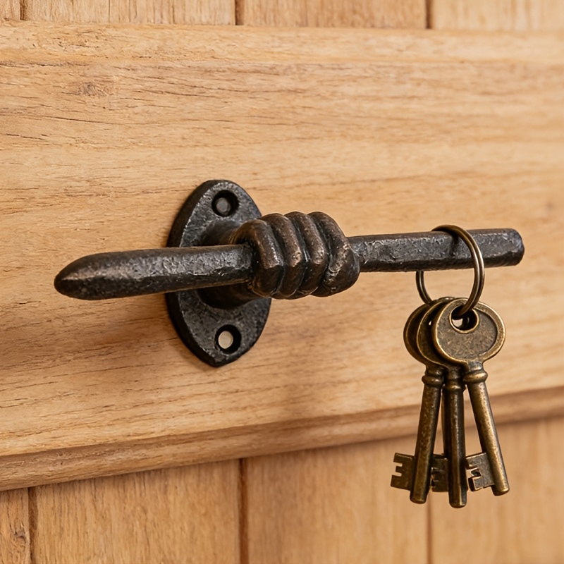 Artistic Cast Iron Wall Hooks, Perfect For Or As Room Decor To Hang Coats, Wallets, Scarves, Or Jewelry; Functional Utility Hooks