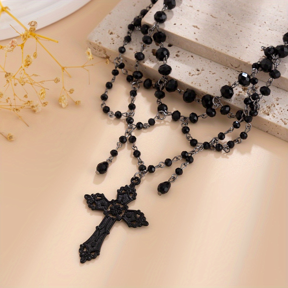 Women's Gothic Style Pendant Necklace, Imitation Crystal
