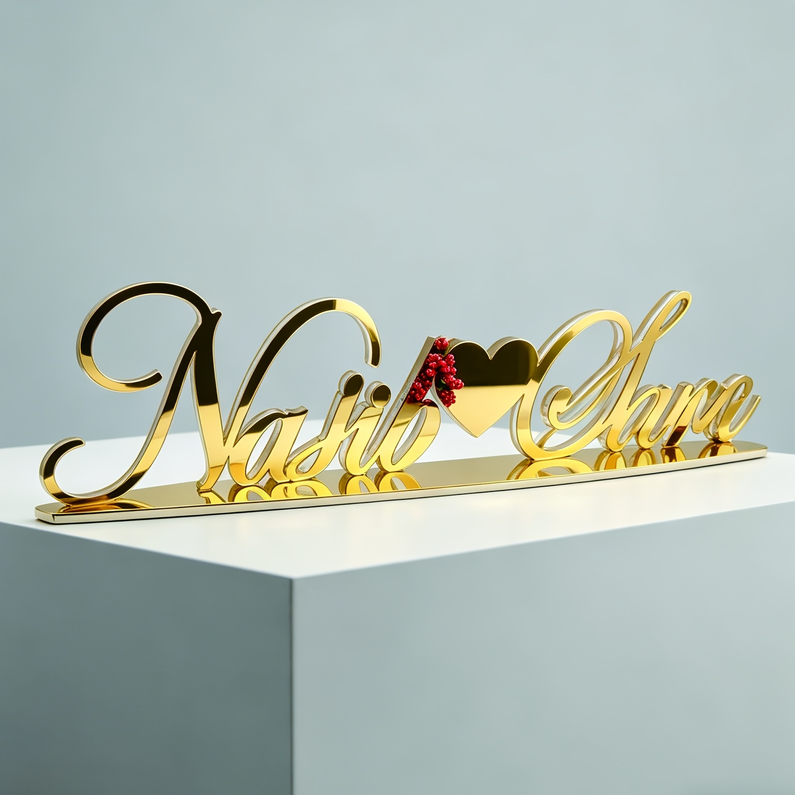 TEMU 2d Flat, Custom Name Acrylic Sign, Mirror Acrylic Standard, Wedding Table Decoration, Engagement Sign, Nameplate, Personalized Wedding Sign,