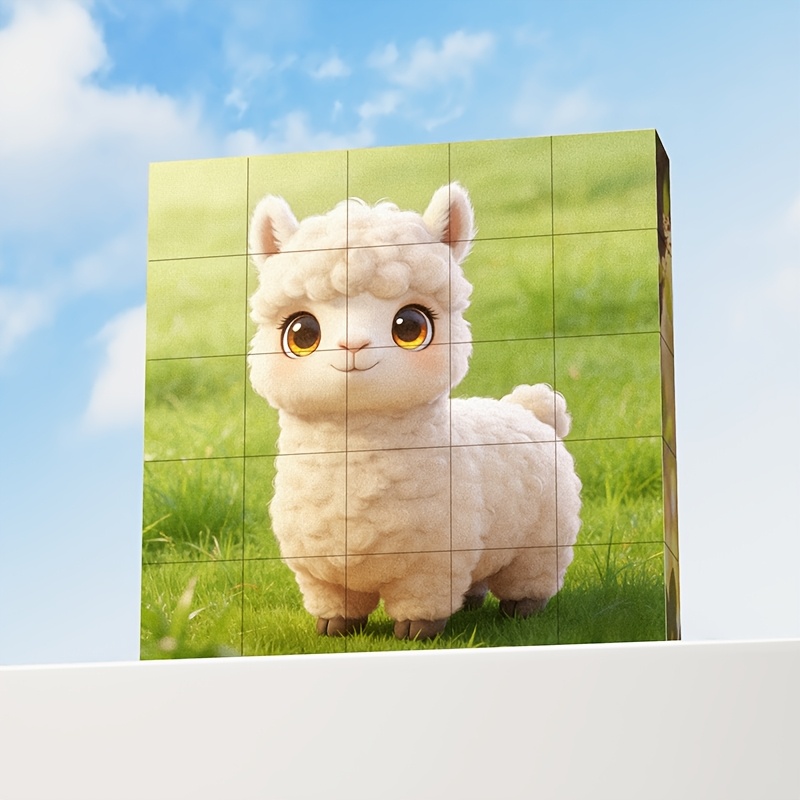25pcs Magnetic Cubes Animal Patterns Set