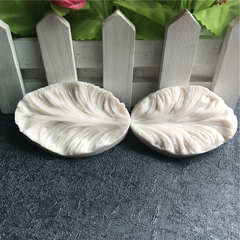 Image of Simulation Flower Tulip Petal Texture Silicone Mold, Fondant Chocolate Cake Decoration Silicone Mold, Front And Back Clamping Impression Mold Petal Modeling Silicone Mold, New Baking Tools