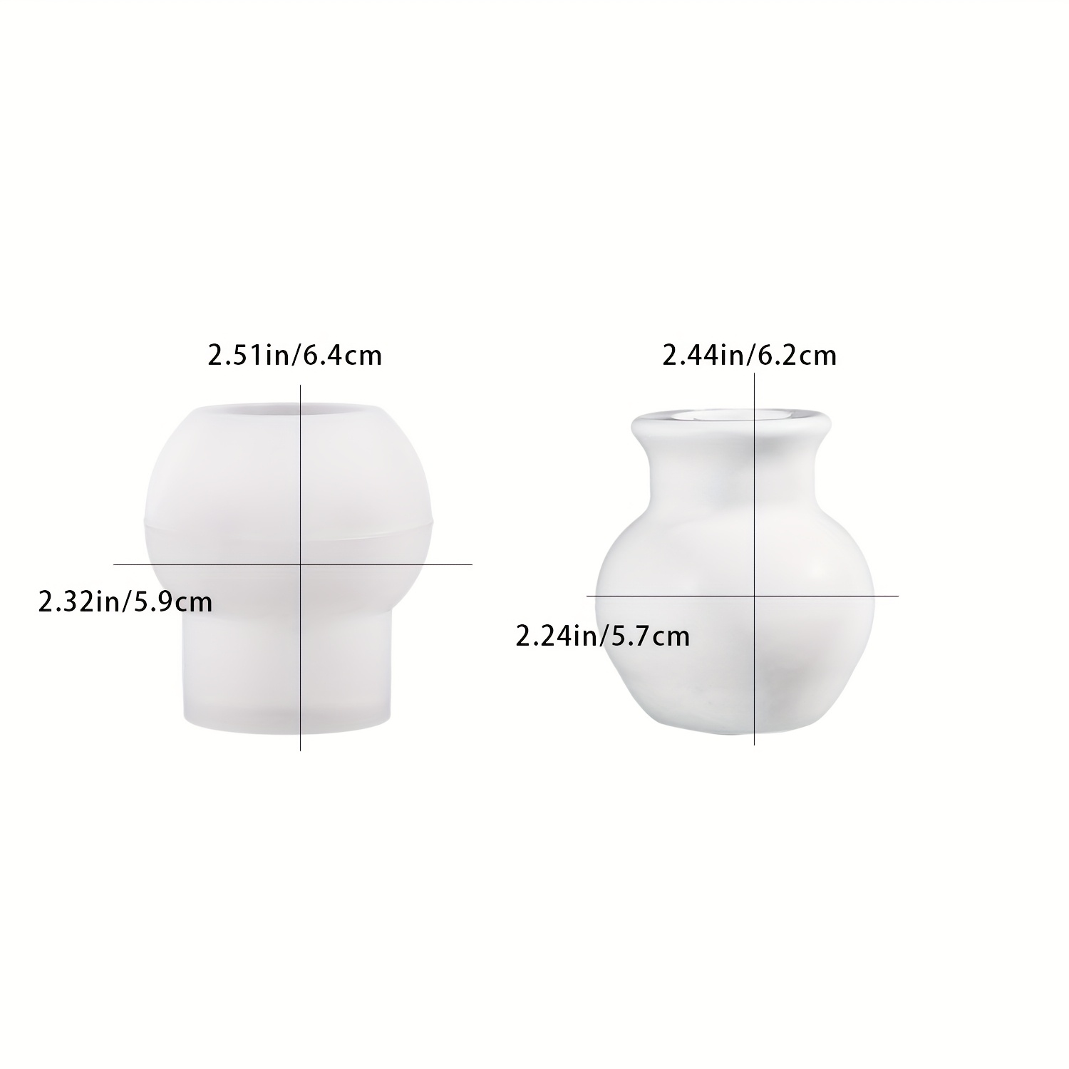 Resin Casting Molds 7 Mini Vase Silicone Mold, Gypsum Casting Storage Vase, Suitable For Home Decoration Supplies