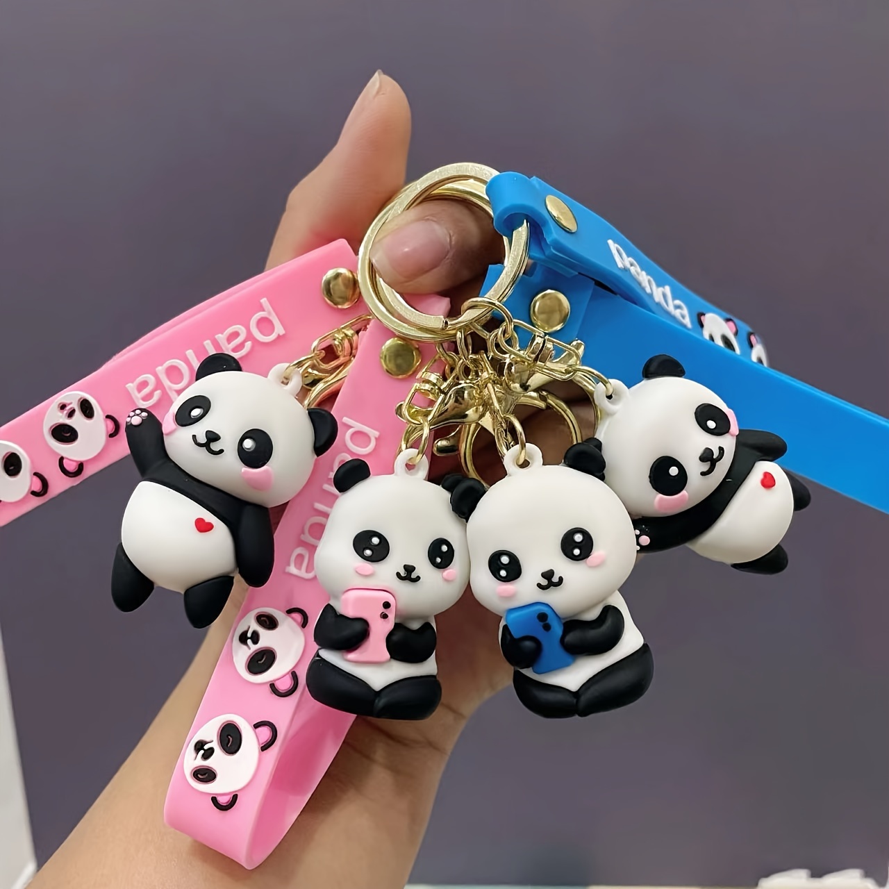 

Cute Waving Keychain - Pvc Cartoon Charm For Bags & Car Keys, Perfect Gift For Men