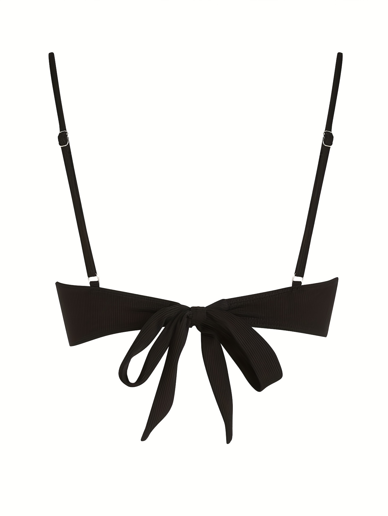 New Arrival Women's Bikini Top Sexy Swimsuit Push-Up Tie-Back Solid Color Versatile