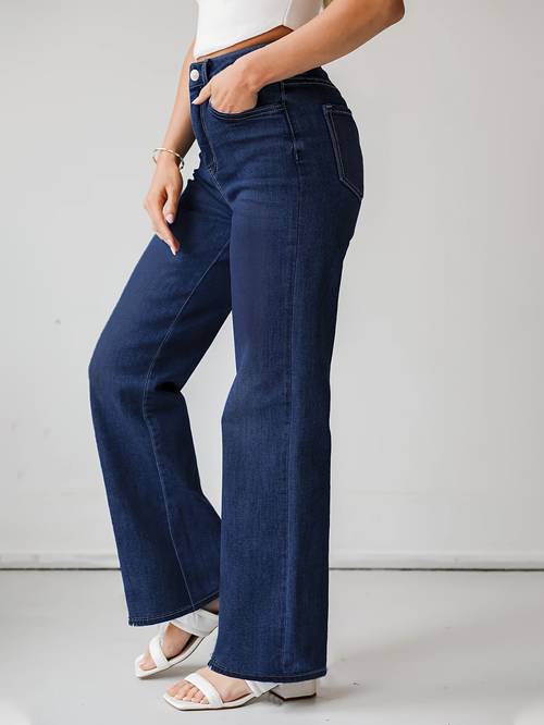 lightweight 2025 womens jeans high waisted straight light medium dark blue