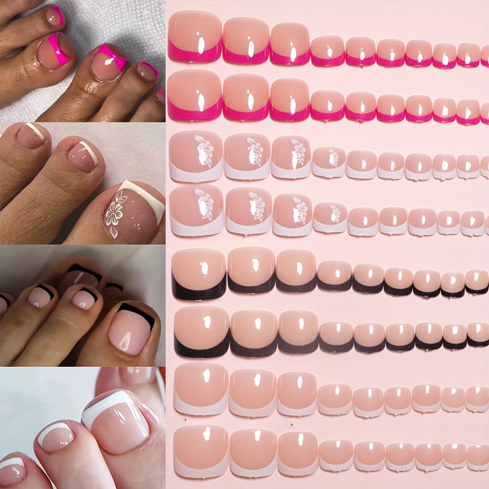 

96pcs Tip Toenails - Mixed , , Length,