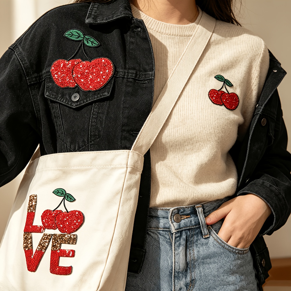   fashion large   fruit iron on patch back   heat transfer applique garment decoration repair clothing craft accessory