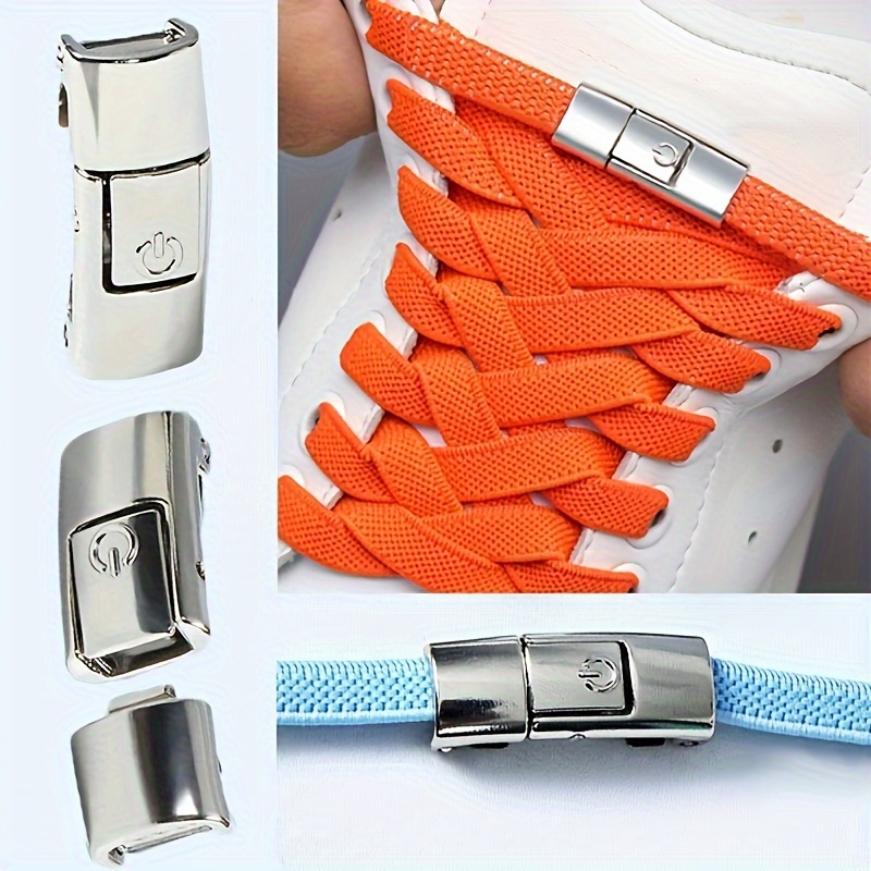 2024 Convenient Shoe Buckle No Need to Tie The Shoelace Only Press The Buckle No Tie Shoe Laces Adult Shoelace for Shoes