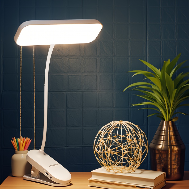 TEMU Touch-controlled Rechargeable Led Desk Lamp - Features 3 Lighting And 3 Brightness Settings, Adjustable For Home, Office, School, Reading, And