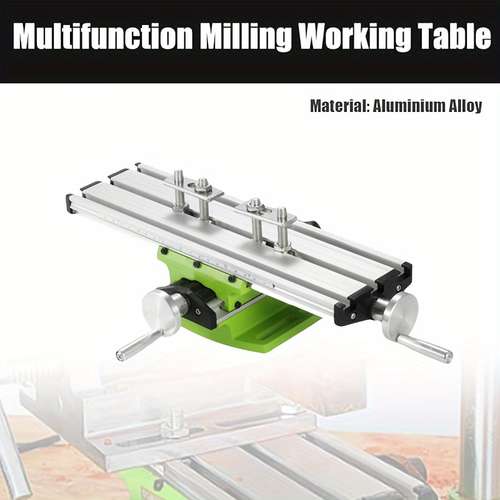 VEVOR Milling Machine Cross Slide Table – 7.3” X 4” Work Table, Precision Compound Slide For Drilling & Milling