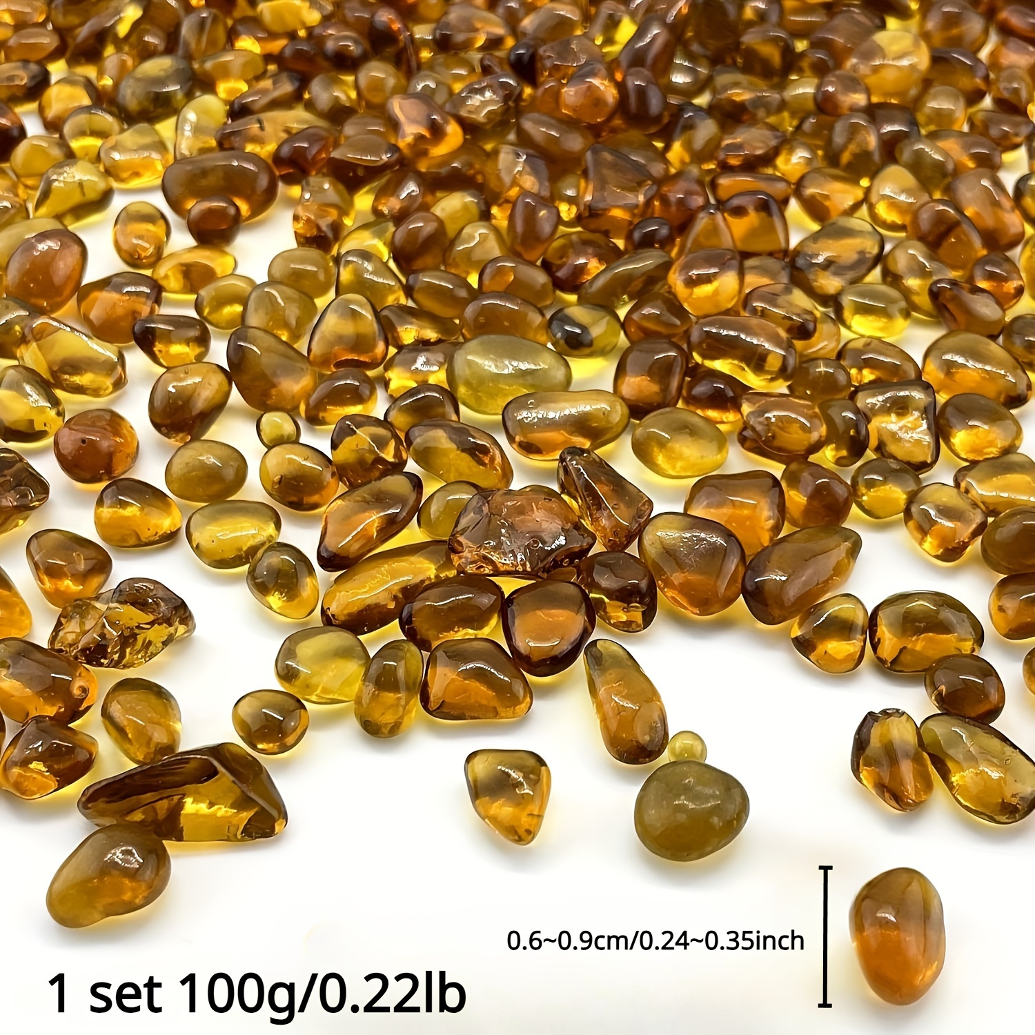 Ghiaia Di Vetro Per Acquario | Pietre Irregolari Blu Oceano | 1.1 Libbre | Decorazione Vasi E Giardino - Foto 3