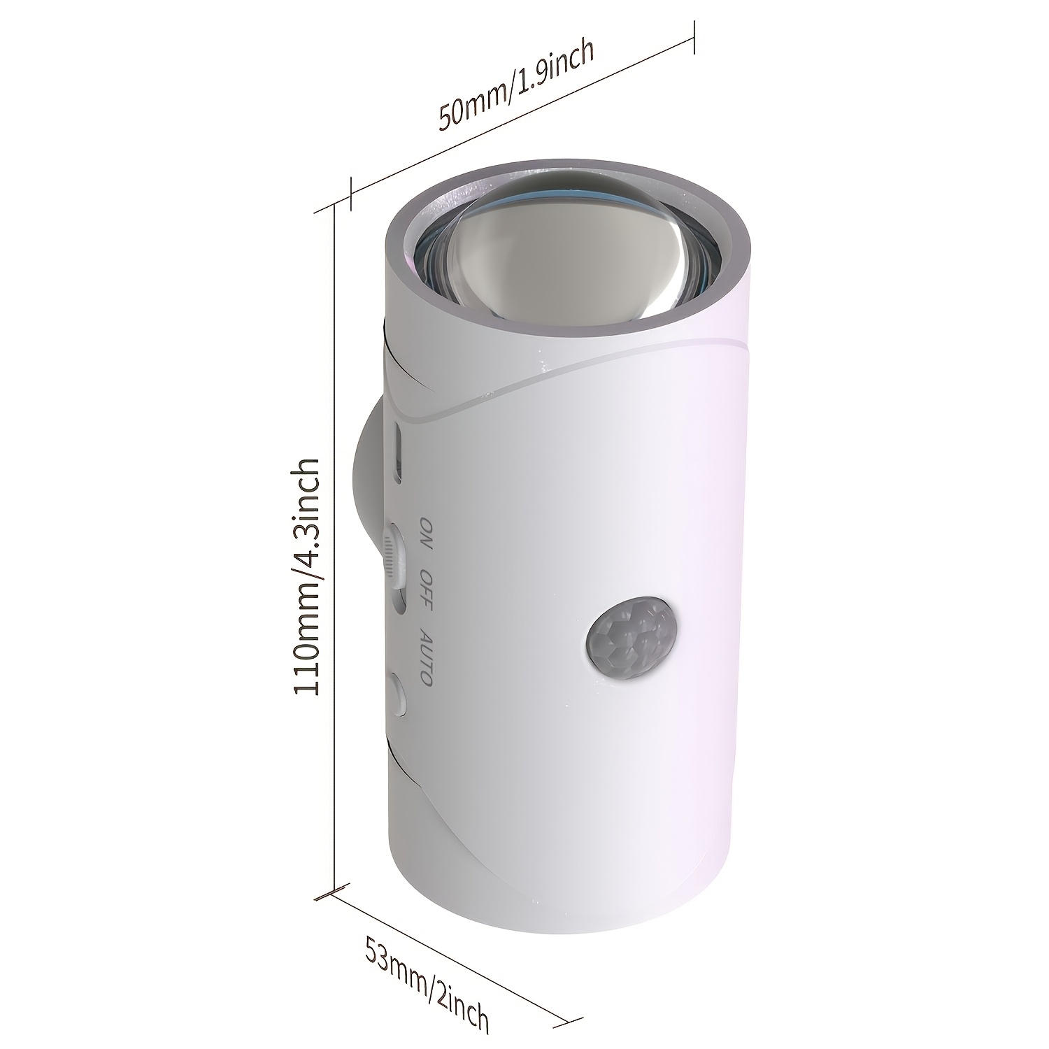 2pcs Rechargeable LED Smart Night Light Strip with Motion Sensor