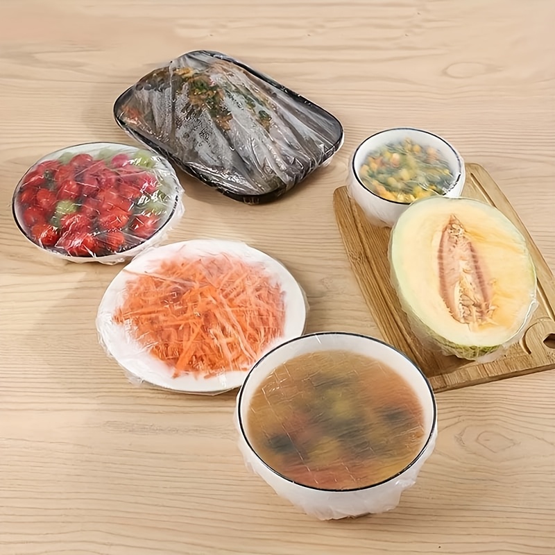 Transparent Plastic Food Wrap for Snacks and Ingredients