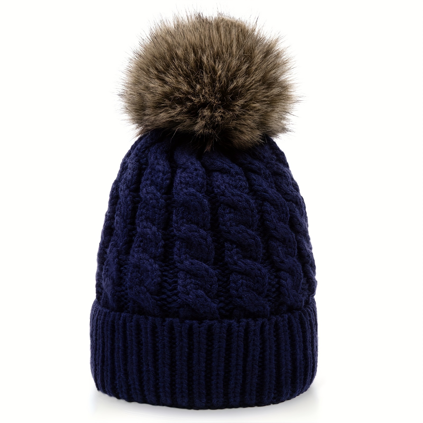 Furryvalley Pompom van imitatiebont, 6 stuks, doe-het-zelf