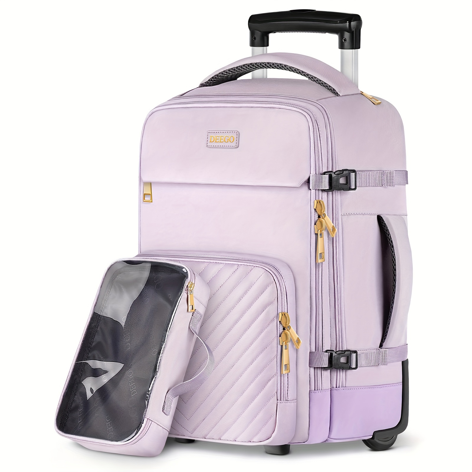 Mochila rodante, mochila impermeable con ruedas para negocios, estudiantes  universitarios y viajeros, mochila de mano con compartimento para laptop