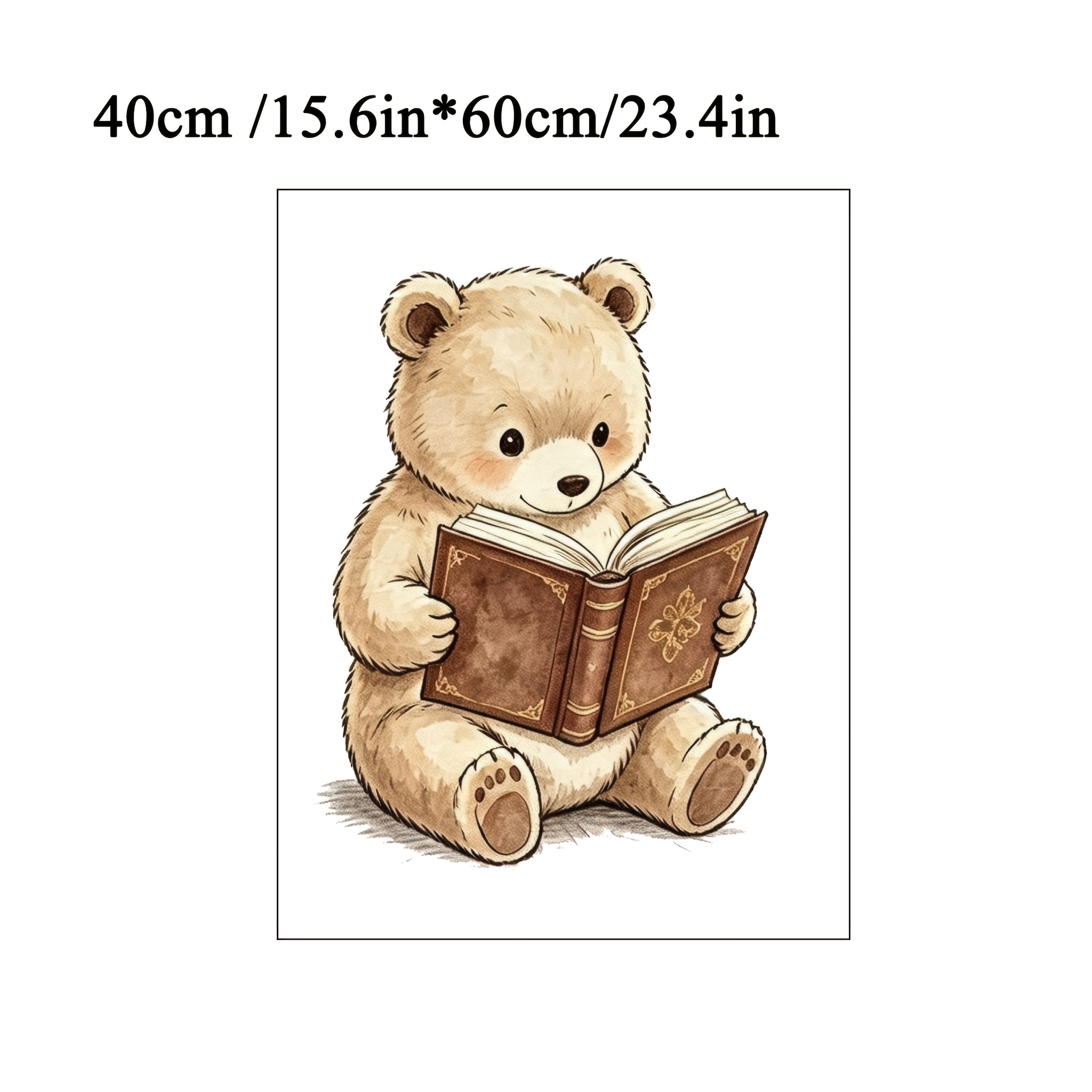 TEMU 1pc/Set - Autocollant Mural Lecteur , Décoration Murale de Chambre à Coucher Livre de Rétro, Convient pour la Décoration de Salle de Classe de