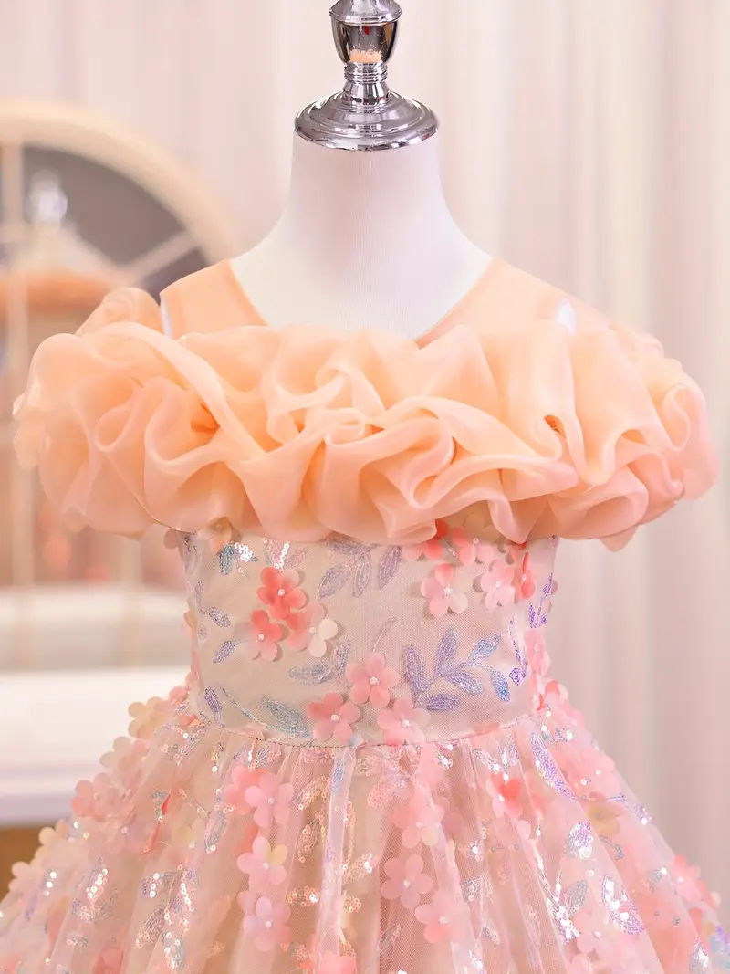 designer dresses for girls special celebrations ASHLEYlauren 8273 Size 10 Hot Pink Girls Pageant Dress Long Sleeve Ballgown Formal Kids Gown