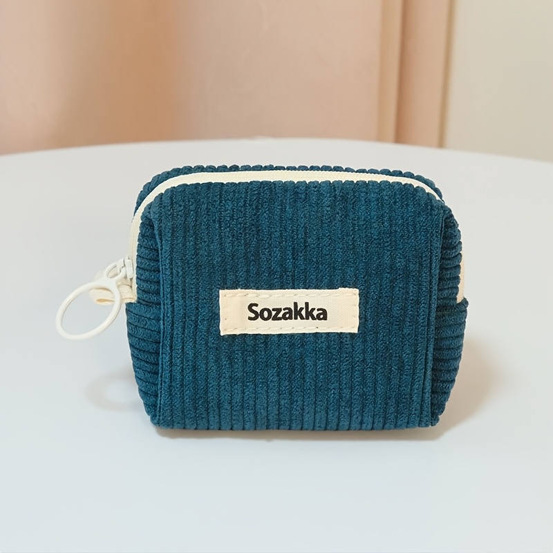 TEMU Mini Bolsa con Cremallera Adorable - Elegante y , Práctico Organizador de Auriculares, Bolso Multiusos Compacto y Duradero - Diseño Colorido en