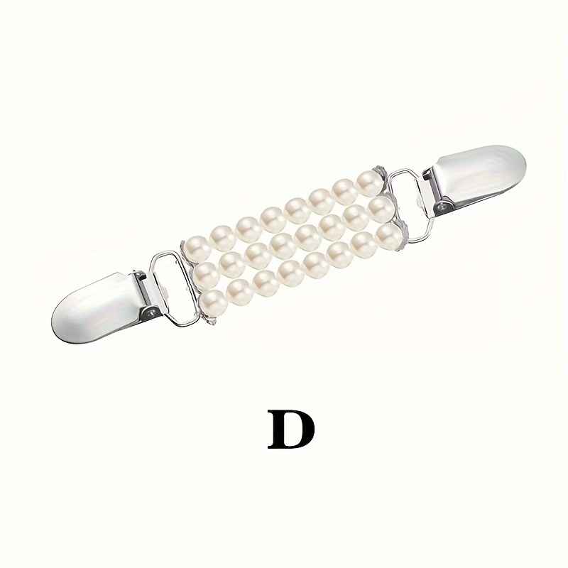 Sweater Shawl Collar Clips – Crystal Brooch Clips For Cardigans & Dresses, Zinc Alloy, Nickel-Free, Gift For Women