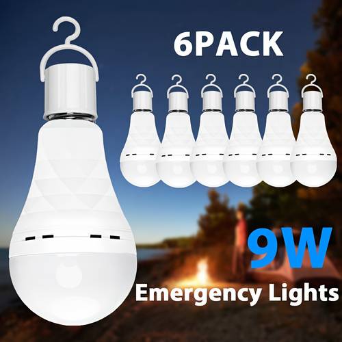 a19 rechargeable light bulbs emergency light bulb for power outages led bulb self charging light bulb 1200mah battery backup light bulbs for daily emergency use daylight