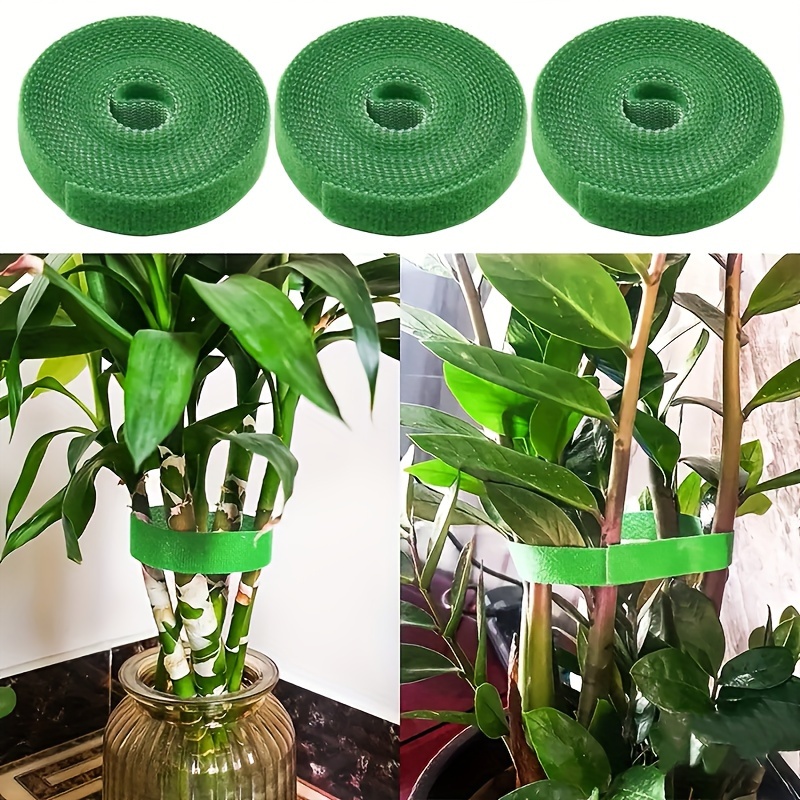 

5pcs Plant Bandage Nylon Plant Bandage Family Garden Plant Shape Tape Hook Back-to-back Magic Hook Self-adhesive Tape