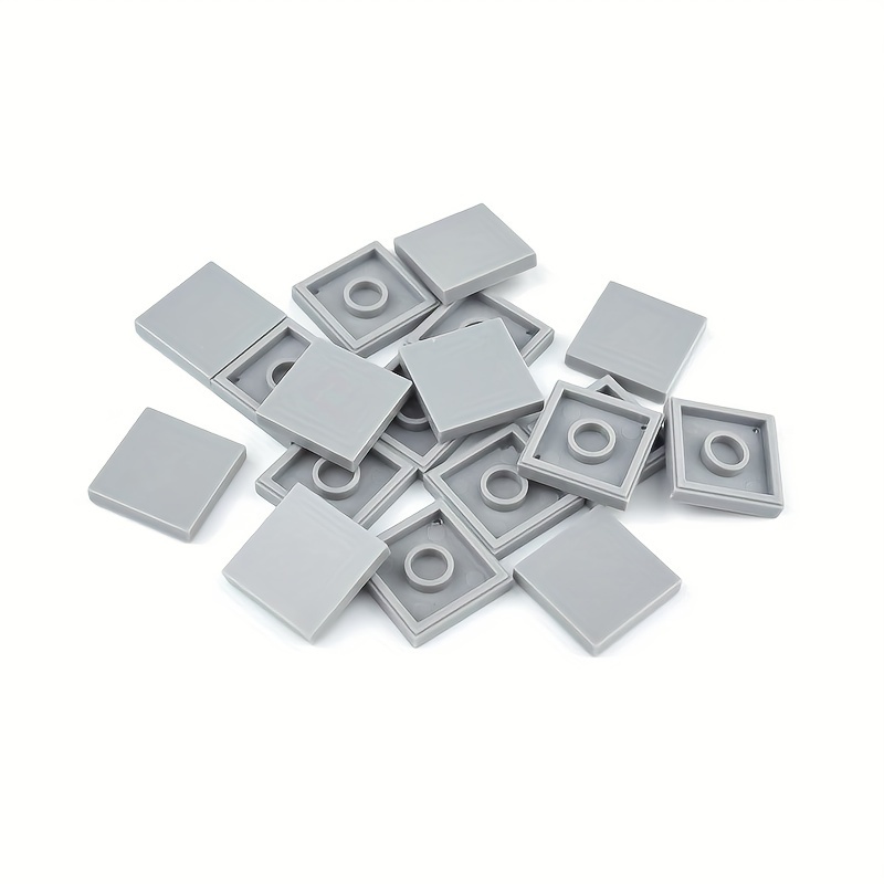 Image of 30pcs Building Construction With 2x2 Smooth Flat Tiles - Compatible For Systems, Abs Suitable For Young , Learning, Multicolor Tiles For & Playroom