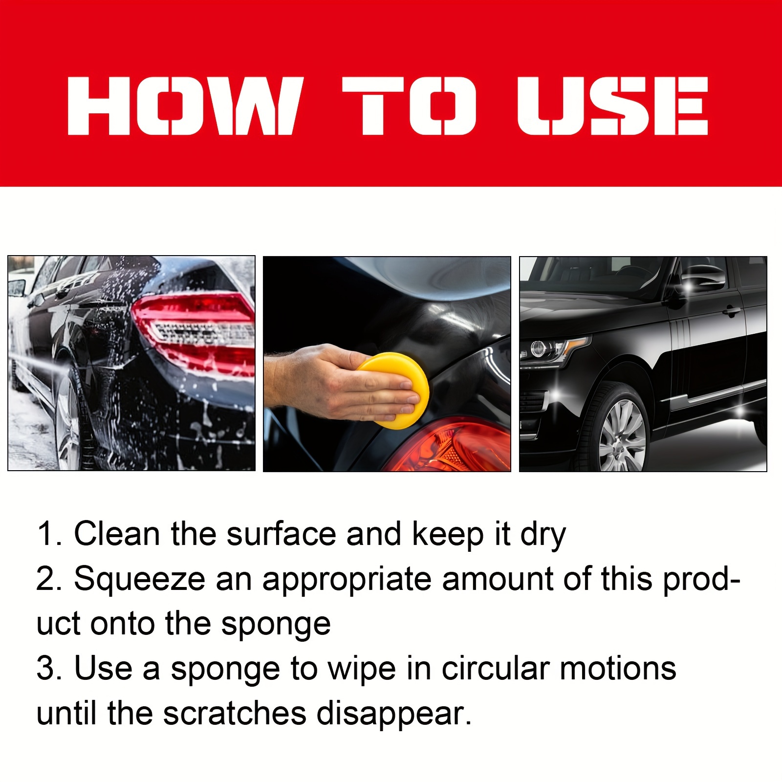   car scratch swirl remover   repair and polishing kit for   damage fit no residue restores   details 5