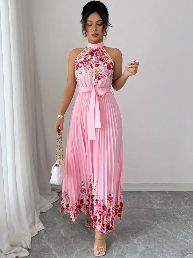 womens floral maxi dress elegant high neck a line party - Temu Mauritius womens floral maxi dress elegant high neck a line party - Temu Mauritius