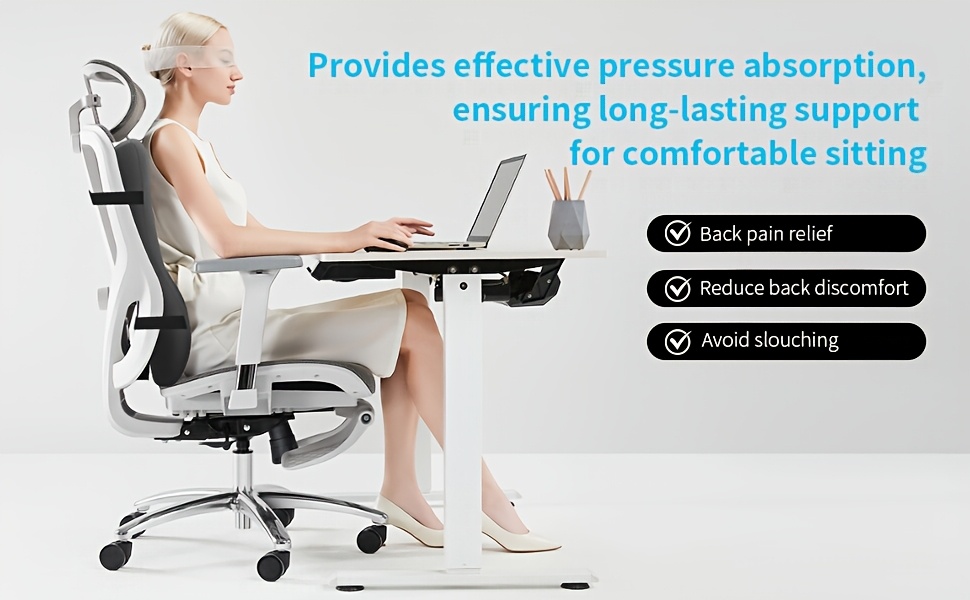 high back support pillow for office chair fully support the entire back relieve     waist support pillow for office chair computer recliner Product details 1