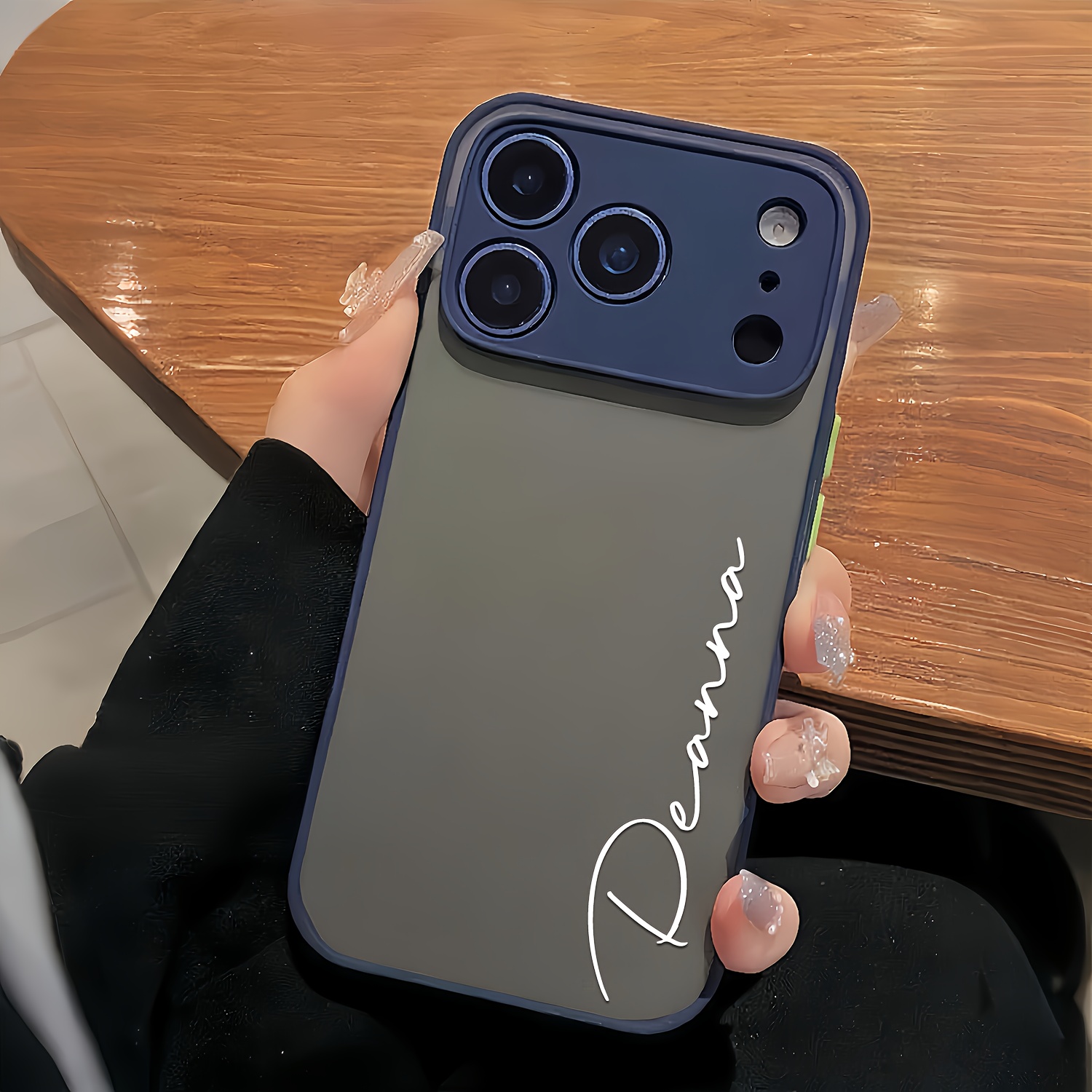 Personalized Custom Name DIY Translucent Ultra-Thin Case Compatible with for iphone Models 11 to 17 Pro Max Plus, Featuring Shockproof Armor And a Luxury Matte Finish, Complete with a Protective Border And Customizable Letters, Perfect As a Gift, Phone Case, Handy Cover