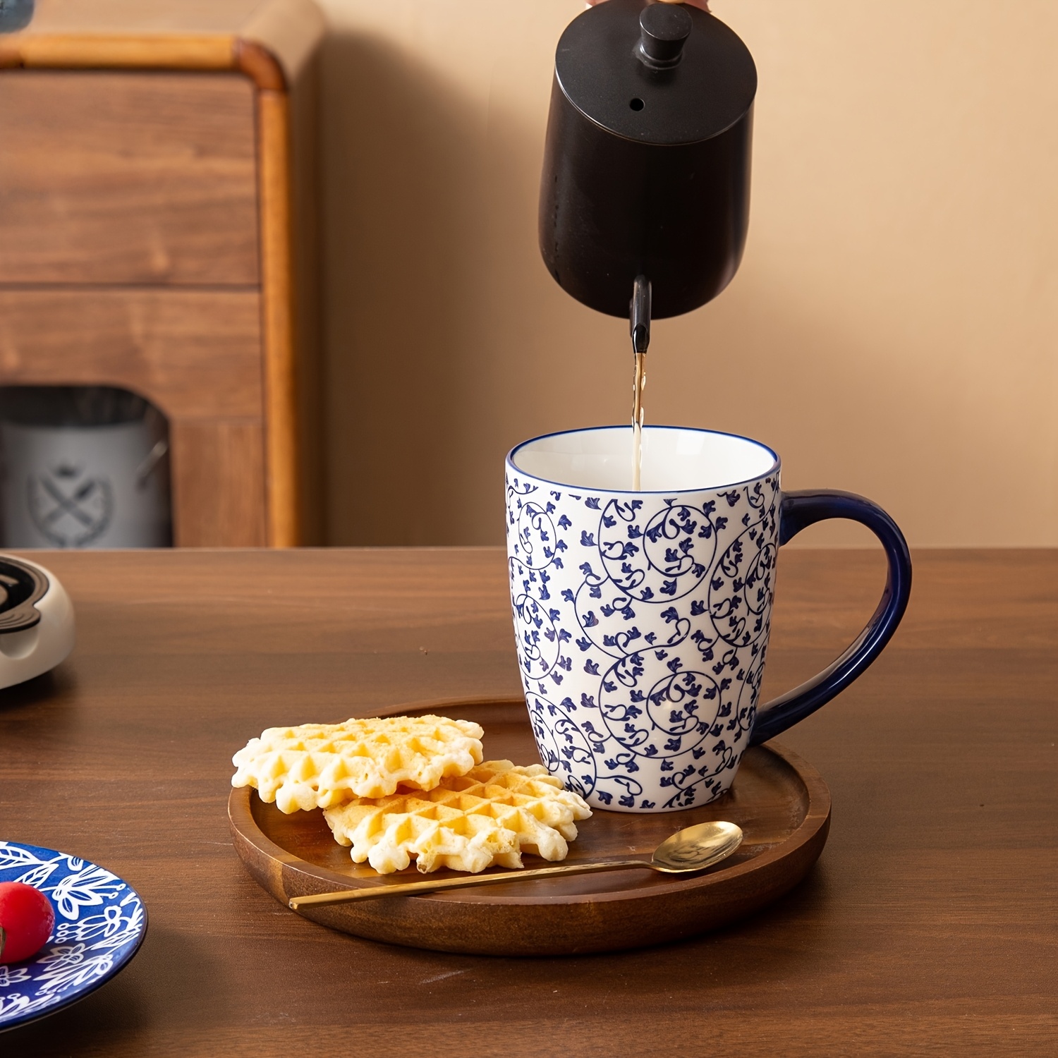 set 18 ceramic tea mugs holding 16 ounces featuring 18 large - Temu