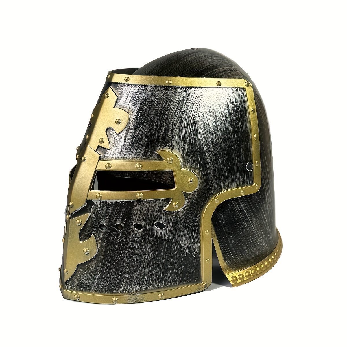 

Medieval Warrior Helmet - Plastic Knight Costume Accessory For Halloween, & Winter Parties