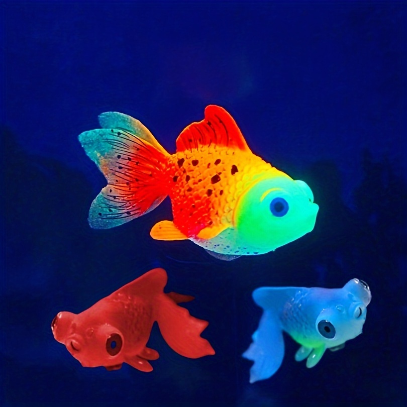 

1pc/3pcs Random Color Aquarium Artificial Glowing Fish Realistic Moving Floating