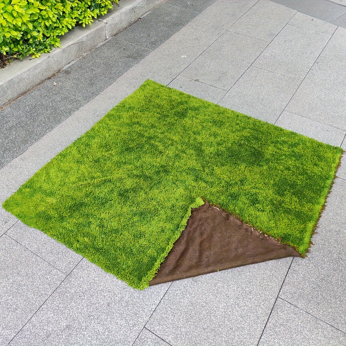 

Artificial Moss Grass Mat - Perfect For Indoor & Outdoor Decor, Patio Landscaping, And Seasonal Celebrations (halloween, Christmas, Easter, Thanksgiving) - Polyester, Spring-ready