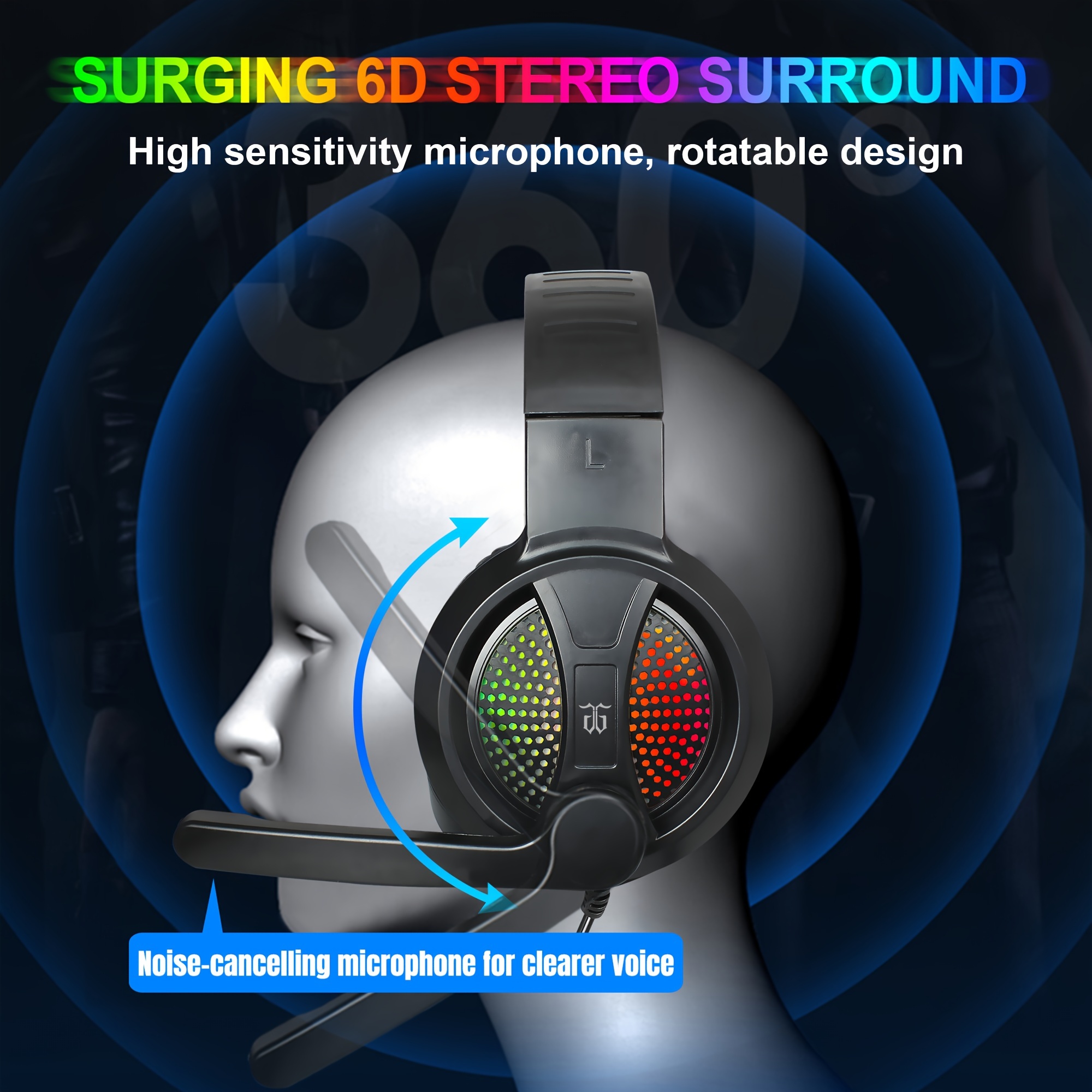 Gaming Keyboard And Mouse, Headset, Mouse Pad, All-in-one Combo... product image 6